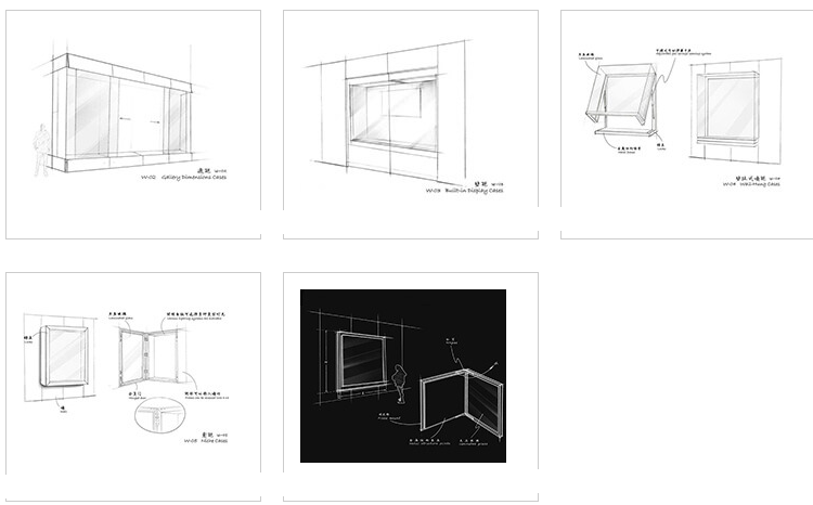 主要展示繪畫，地毯，服裝等扁平物體墻柜